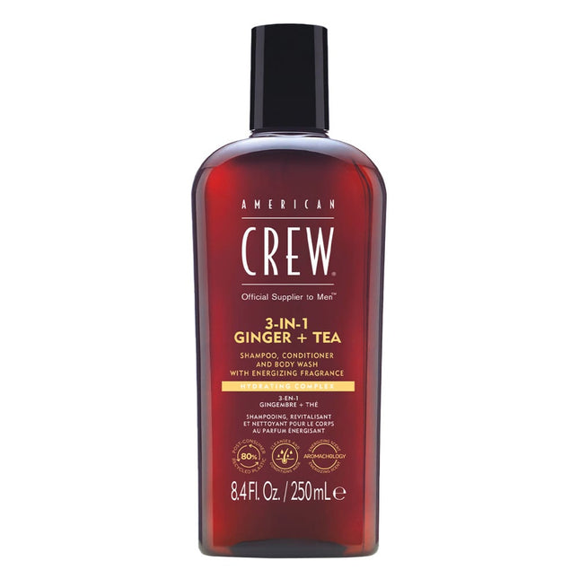 American Crew 3-in-1 Shampoo, Conditioner & Body-Wash Ginger Tea