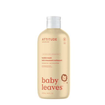 Attitude Baby Leaves Bubble Wash Peer Nectar - 473ml
