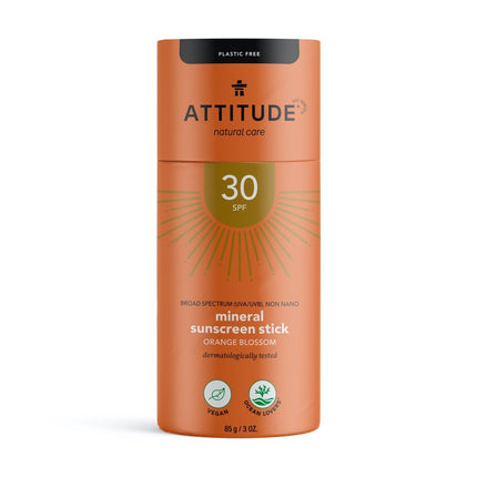 Attitude Sunly SPF30 Orange Blossom Plastic Free - 60gr.
