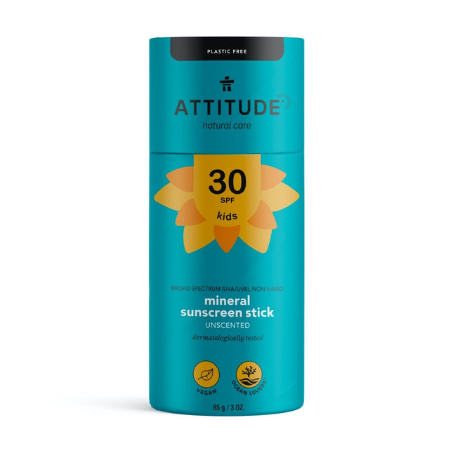 Attitude Sunly Zonnebrand SPF 30 Plastic Free - 60gr