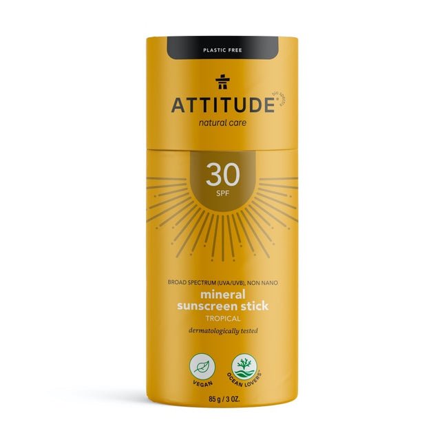 Attitude Sunly zonnebrandstick SPF30 tropisch - 60gr.