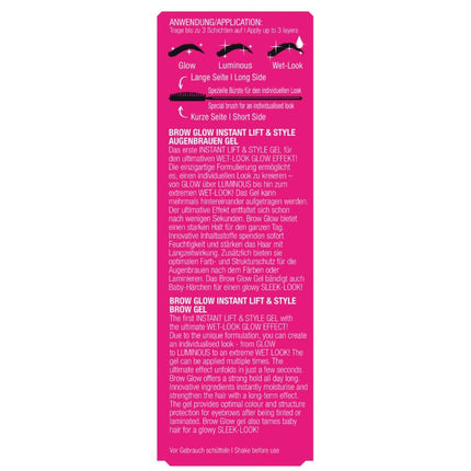 BeautyLash Brow Glow  Lift & Style Brow Gel - 14ml