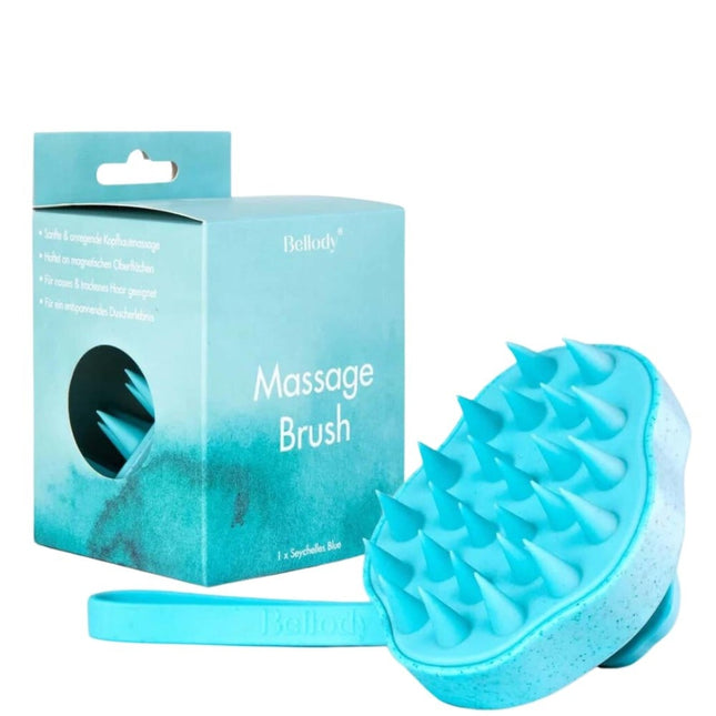 Bellody Hoofdhuid Massageborstel - Seychelles Blue