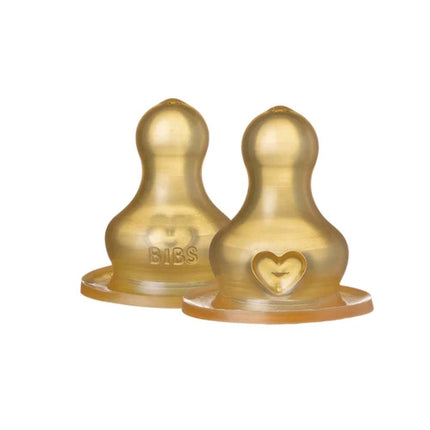 BIBS Bottle Speen Latex Natuurrubber - 2pcs