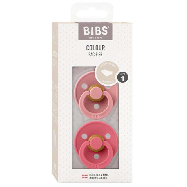 BIBS Colour 2 Pack - Pink/Coral - Anatomisch Spenen