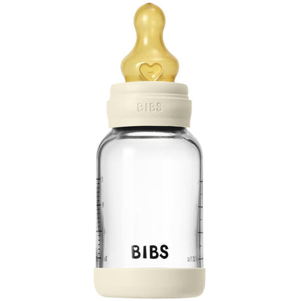 BIBS Glass Baby Bottle Latex Slow Flow - 120 ml