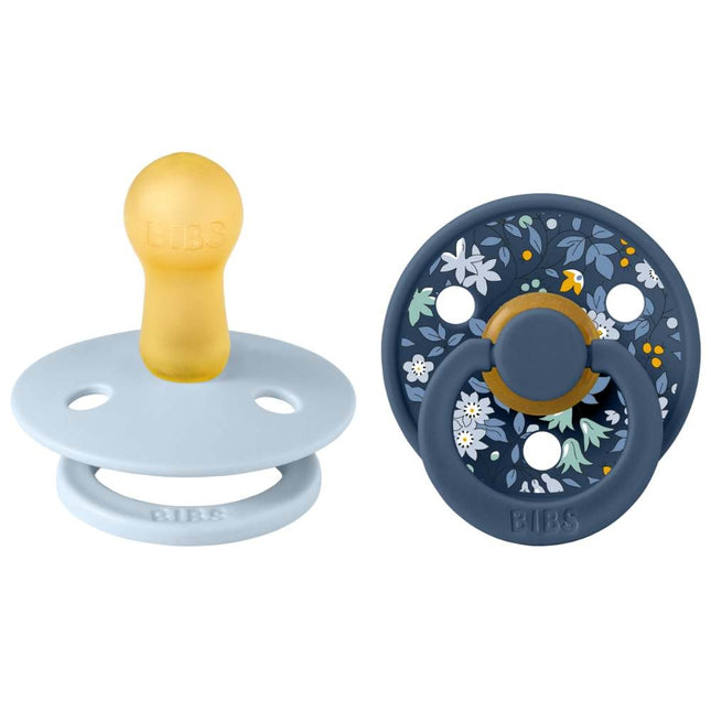 BIBS X Liberty  Camomile Lawn - Baby Blue Mix Spenen