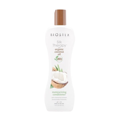 Biosilk Organic Coconut Oil Moisturizing Conditioner - 355ml