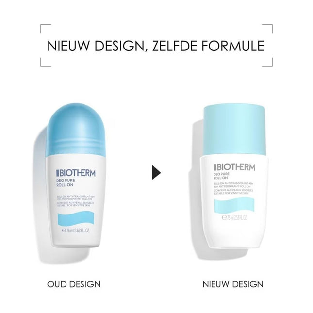 Biotherm Pure Antiperspirant Roll-On Deo Alcohol Free - Sensitive Skin - 75ml