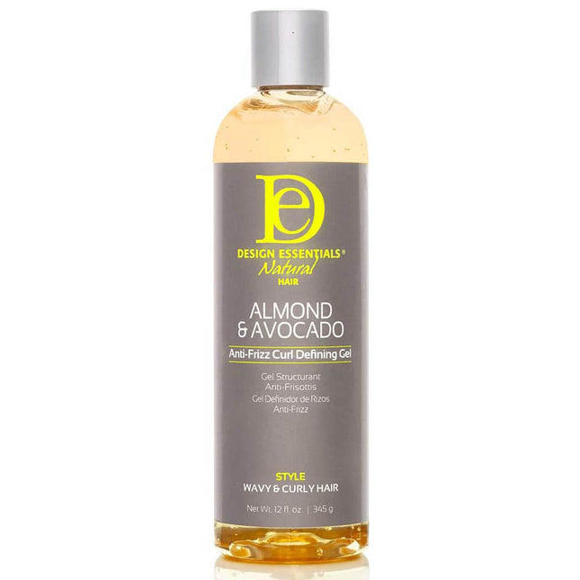 Design Essentials Natural Almond & Avocado Anti Frizz Curl Defining Gel - 345gr.