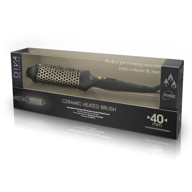 Diva Pro Radiant Shine Keramische Warmteborstel - 40mm