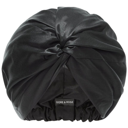 Dore & Rose Premium Silk Bonnet Black