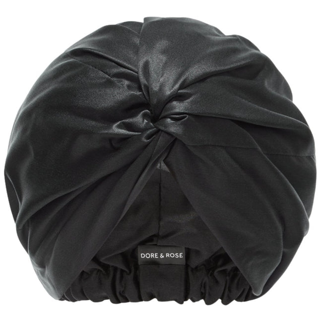 Dore & Rose Premium Silk Bonnet Black