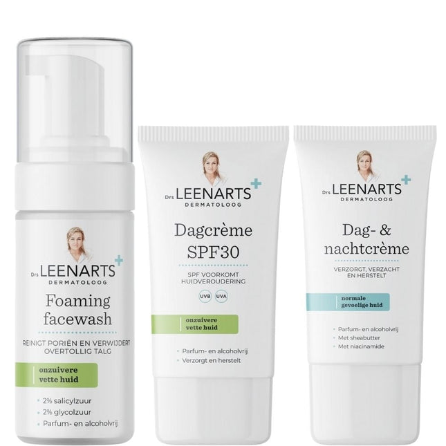 Drs Leenarts Combination Skincare Routine Set - 2x50+100ml