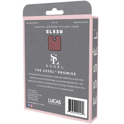 Essel Leaping Leopard Styling Cape met drukknopen- 91x74cm