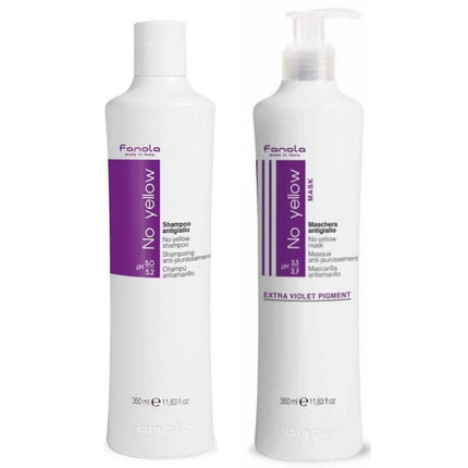 Fanola No Yellow Shampoo & Mask Set - 350+350ml