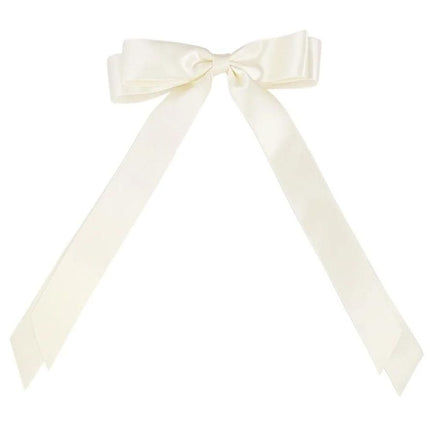 Haarspullen Haarclip met Strik Off White