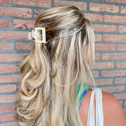 Haarspullen Haarklem midi beige - 5cm