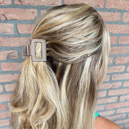 Haarspullen Haarklem midi bruin - 5cm