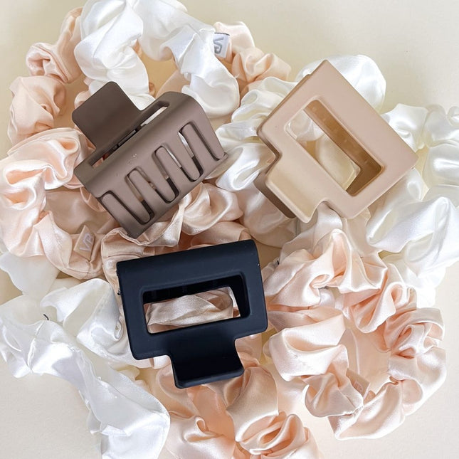 Haarspullen Haarklem midi zwart - 5cm