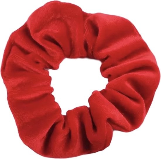 Haarspullen Scrunchie Velvet Rood