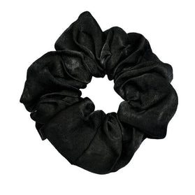 Haarspullen Scrunchie Zijde Zwart