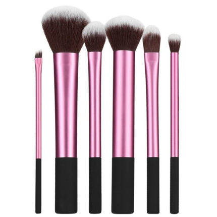 Haarspullen.nl Roze Makeup Brush Set - 6pcs