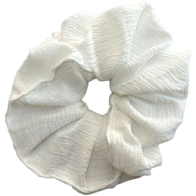 Haarspullen.nl Scrunchie groot formaat - wit