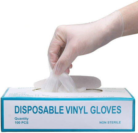 Haarspullen.nl Vinyl Handschoenen Wit Poedervrij - 100stuks