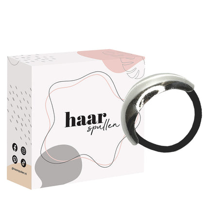 Haarspullen.nl Zilveren Haar Elastiek