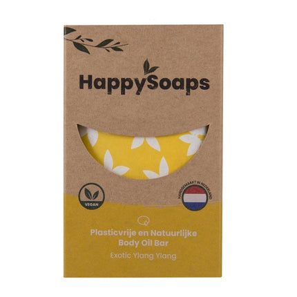 HappySoaps Body Oil Bar Exotic Ylang Ylang  - 70g