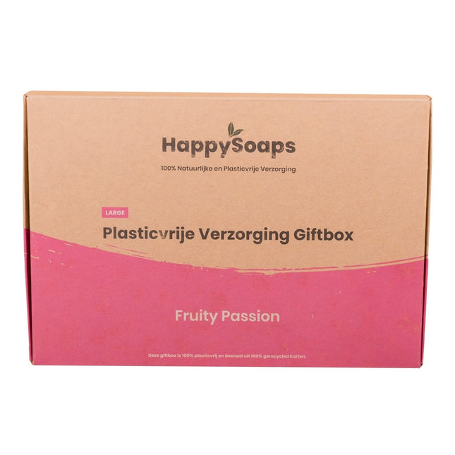 HappySoaps Plasticvrije Verzorging Giftbox Fruity Passion - Large