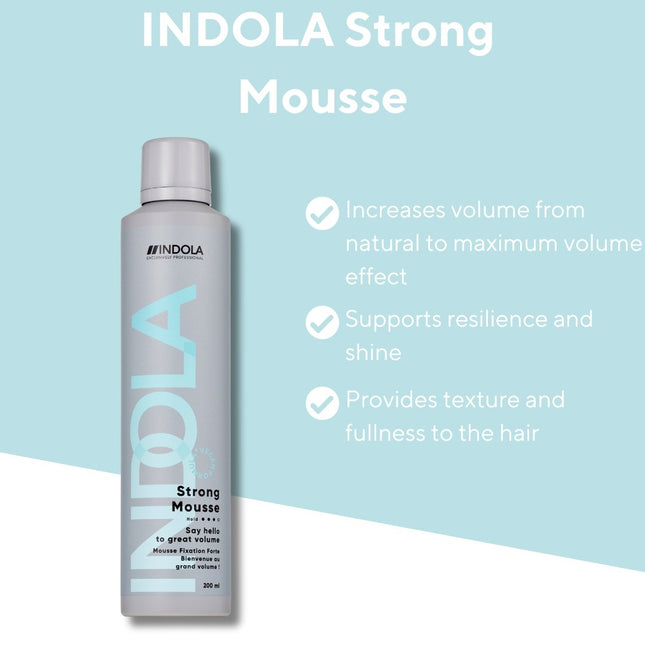 Indola Volume Strong Mousse - 200ml