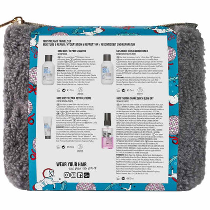 KMS Hair MoistRepair Travel Set - 3x75+20ml