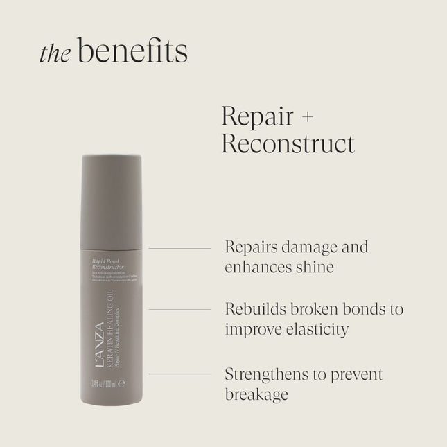 LANZA Keratin Healing Oil Rapid Bond Reconstructor - 100ml