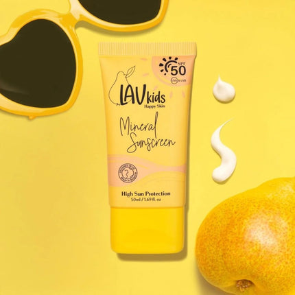 LAV Kids Mineral Sunscreen SPF50 High Sun Protection - 50ml