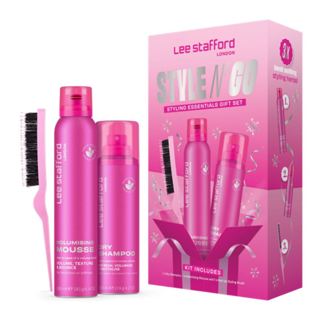 Lee Stafford Style N' Go Styling Essentials Kit - 2x200ml