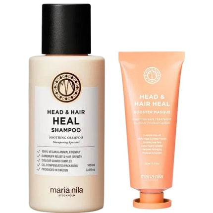 Maria Nila Head & Hair Heal Booster Travel Set - 100+50ml