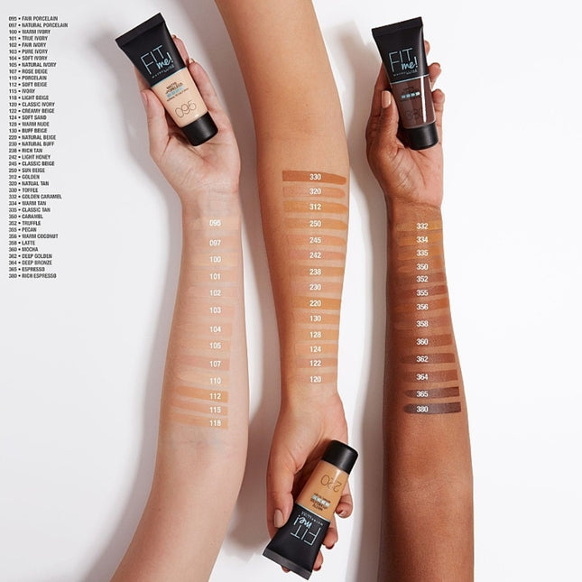 Maybelline Fit Me Matte + Poreless Foundation Tube - 30ml