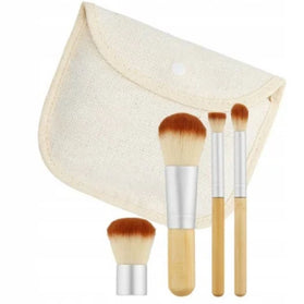 Mimo Bamboo Makeup brushes Travelset - 4pcs