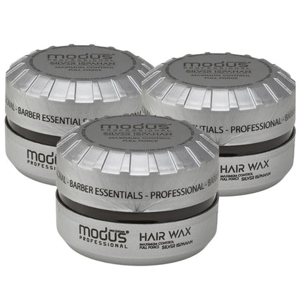Modus 3- pack Maximum Control Silver Ispahan Hairwax - 150ml