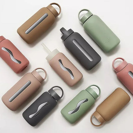 Muuki Mini Glass Bottle Smoke Grey - 500ml