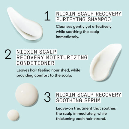 Nioxin Scalp Recovery Anti-Dandruff Kit - 200+200+100ml