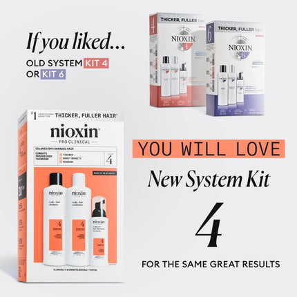 Nioxin System 4 Loyalty Kit Progressed Thinning - 300+300+100ml
