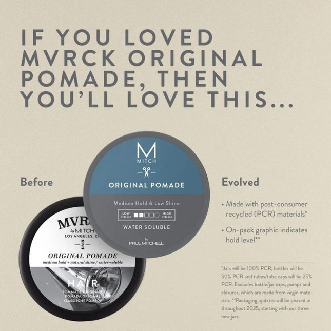 Paul Mitchell MITCH Original Pomade Water Soluble Medium Hold Low Shine - 85g