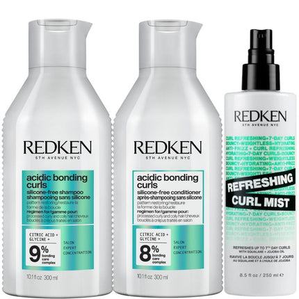 Redken Acidic Bonding Curls Refresh Set- 2x300+250ml