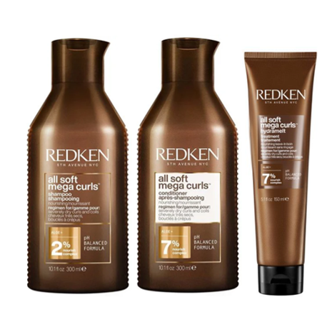 Redken All Soft Mega Curls Luxe Set - 300ml+300ml+150ml