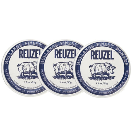 Reuzel Clay Matte Pomade 3-Pack - 3x113gr.