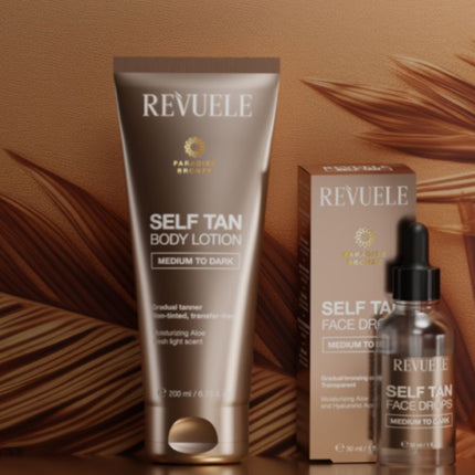 Revuele Self Tan Body Lotion Medium To Dark - 200ml