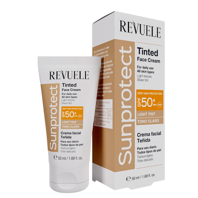 Revuele Sunprotect Tinted Face Cream SPF50+ Light Tint - 50ml